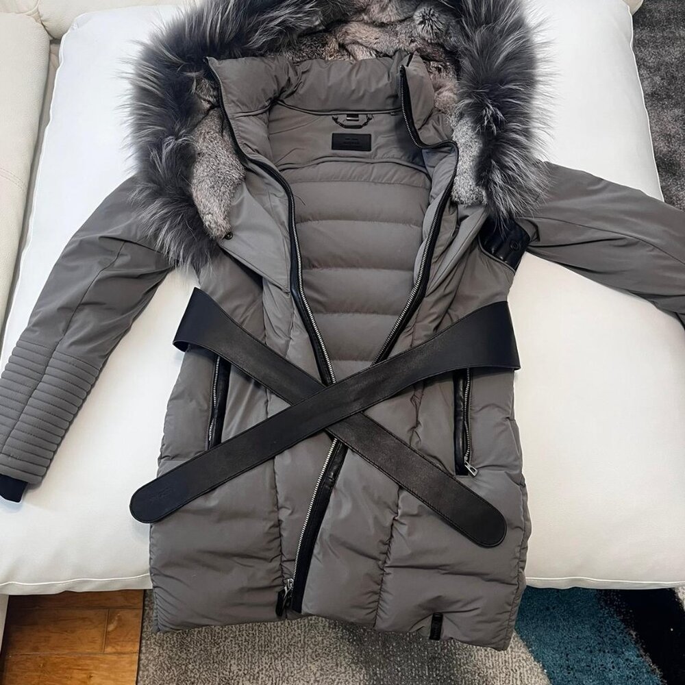 Rudsak Grey Fur coat S. In excellent condition - Picture 4 of 4